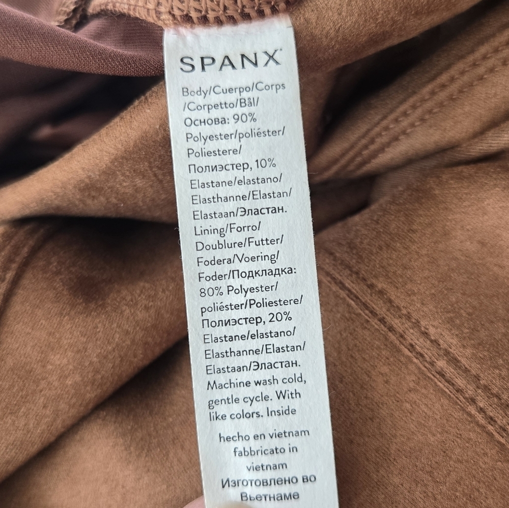 NWT SPANX Women's Brown High-Waisted Leggings -Size XL - Picture 4 of 11